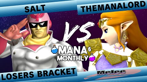 Mana Monthly 6 - Salt (Fox, Captain Falcon) vs TheManaLord (Zelda) Smash Melee Tournament