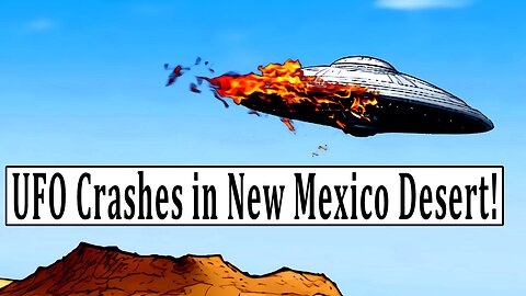 Flying Saucer Crash Lands in New Mexico Desert!