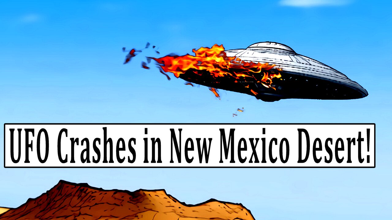 Flying Saucer Crash Lands in New Mexico Desert!