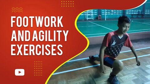 Footwork and agility exercises for badminton featuring PB KUSUMA TANGKAS (Eng Subs)