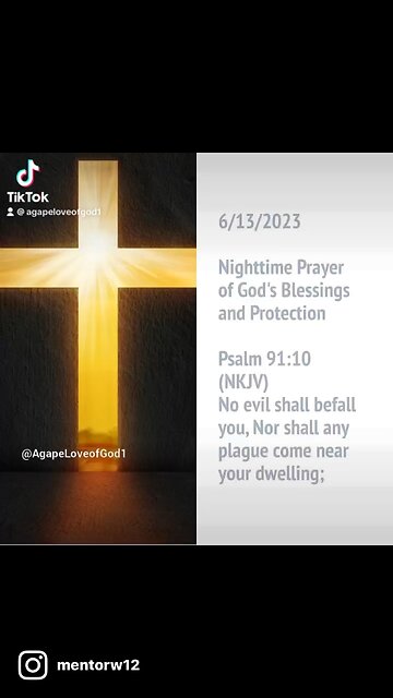 Nighttime Prayer of God’s Blessings and Protection #Shorts