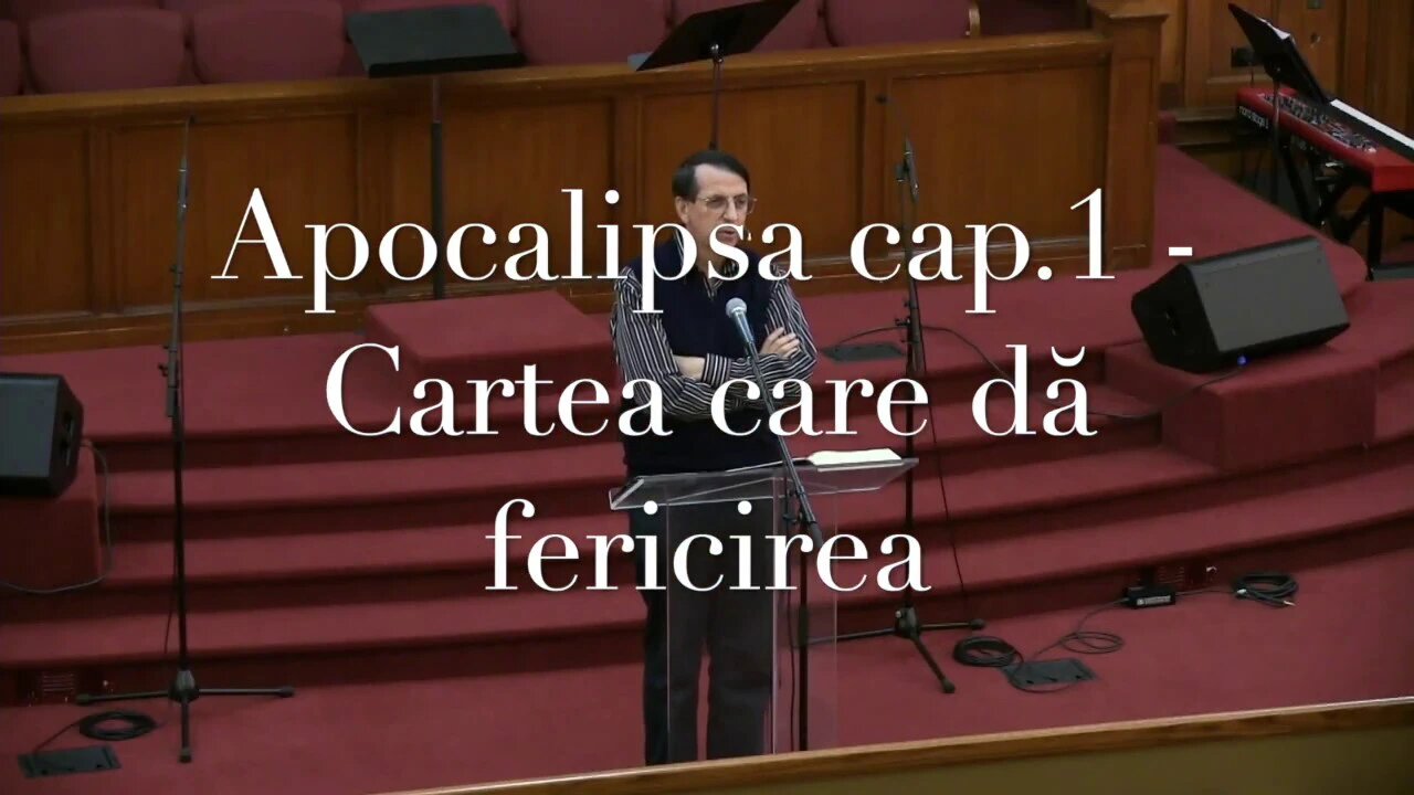 (01A) Apocalipsa cap. 1 Cartea care dă fericirea