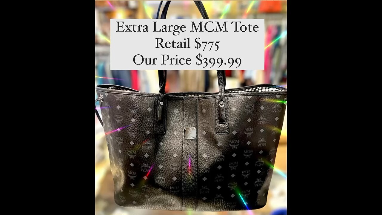 MCM tote in store now!