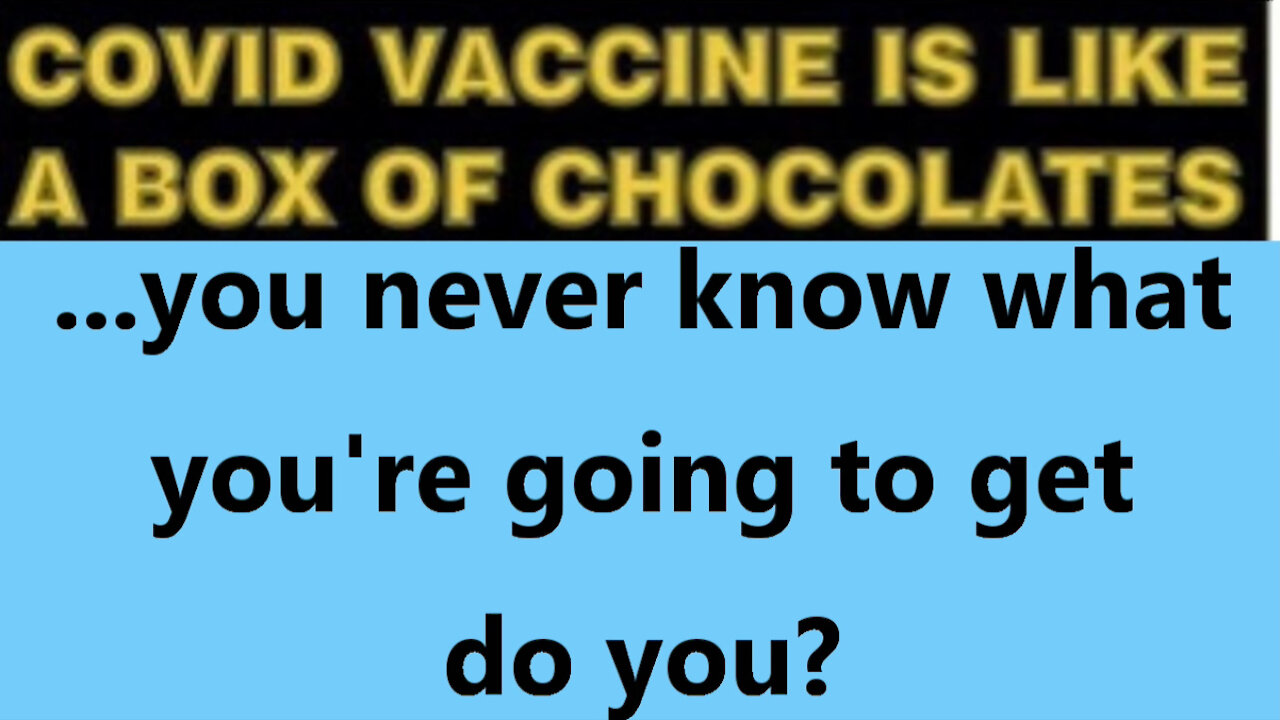 ...you never know what you’re going to get do you?