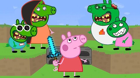 Peppa Pig Plays Minecraft? Peppa Pig X Roblox Funny Animation