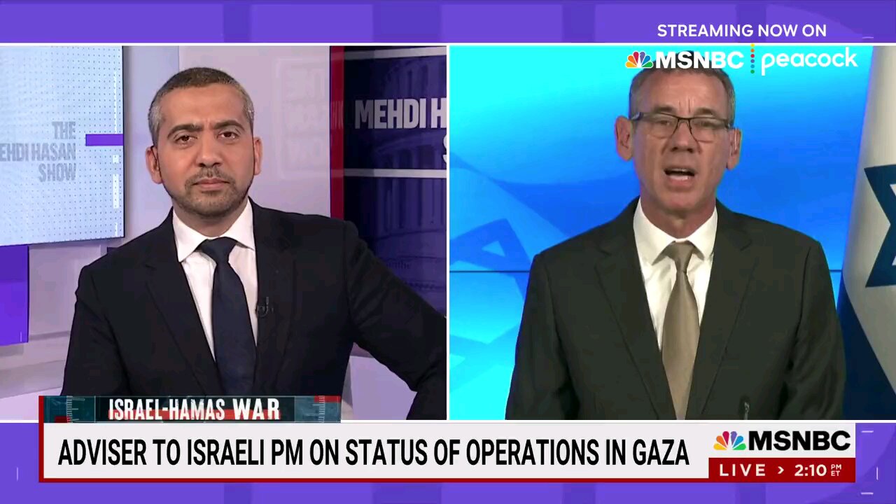 "You accept that you [Israel] have killed children [in Gaza]? Or do you deny that?"