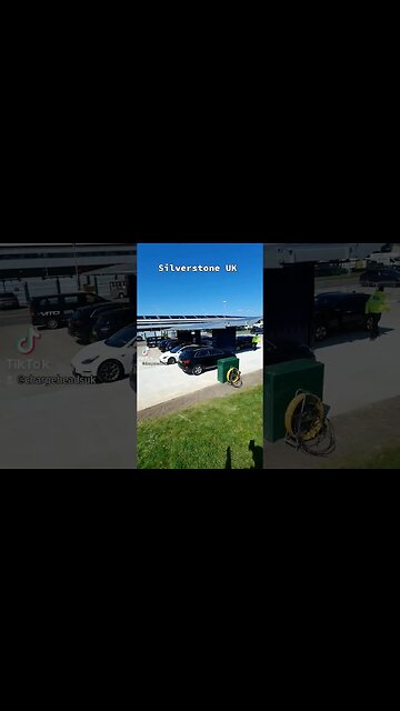 Solar car park at Silverstone circuit! 🌞⚡️🏁 #chargeheadsuk #3ti #silverstone #charging #solar