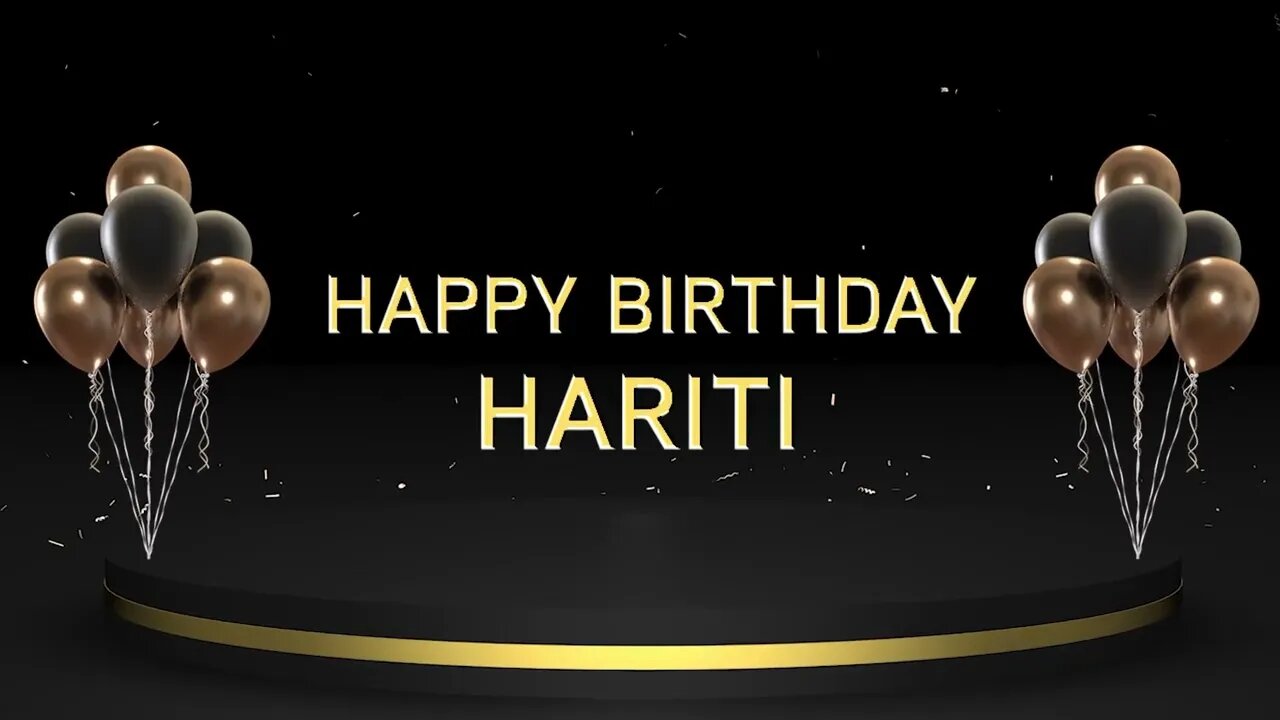 Wish you a very Happy Birthday Hariti