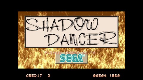 Shadow Dancer Arcade Game, Sega 1989, playthrough