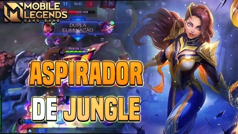 ESMERALDA NA JUNGLE LIMPA OS MONSTROS MUITO RÁPIDO | SKIN HERO BELÍSSIMA | MLBB