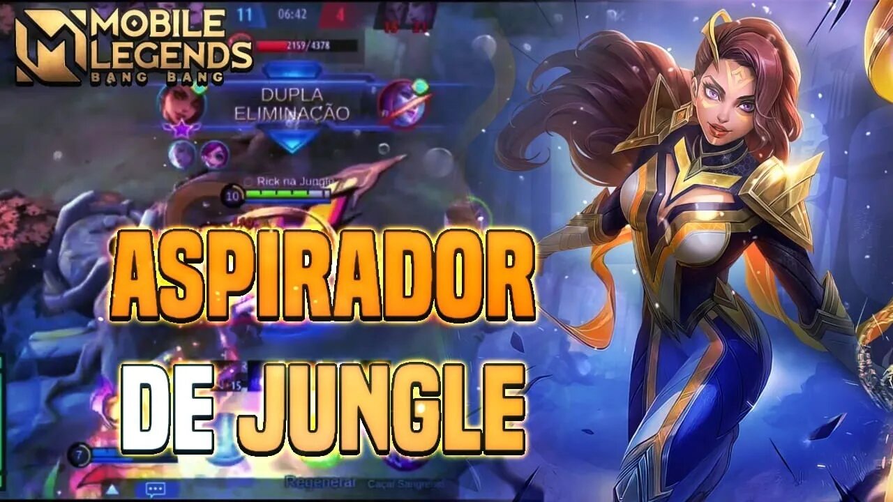 ESMERALDA NA JUNGLE LIMPA OS MONSTROS MUITO RÁPIDO | SKIN HERO BELÍSSIMA | MLBB