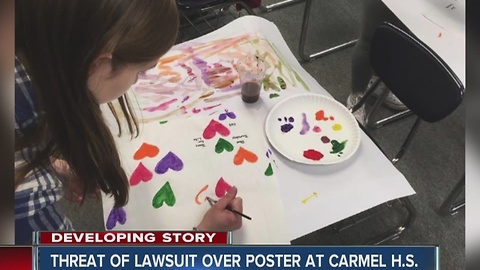 Controversial poster causes problems at Carmel High School