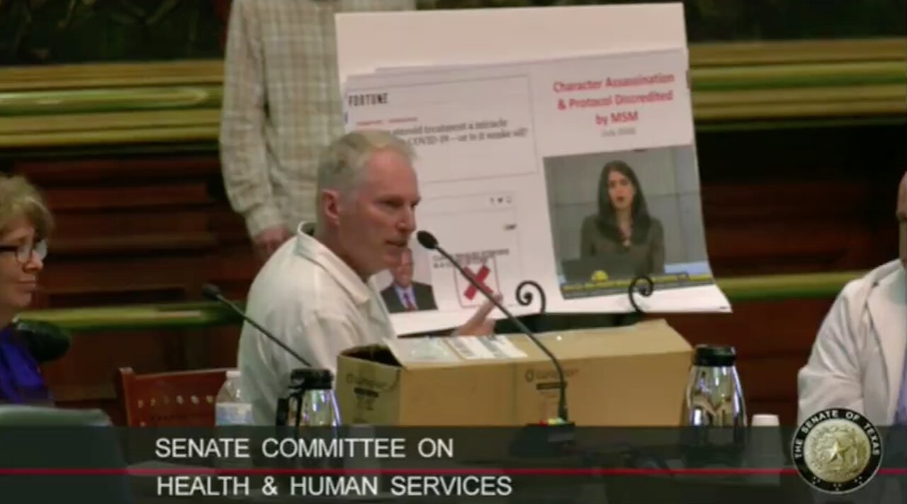 Dr. Richard Bartlett testimony to the Texas Senate - Nurses Put Bags Over Patient's Heads