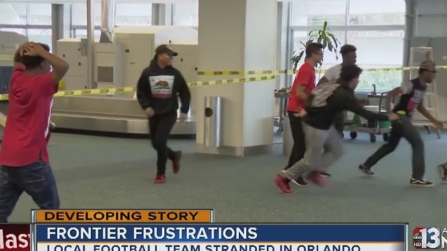 Las Vegas Youth Football Team stranded from Frontier cancellations