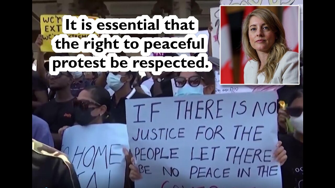 More Liberal Hypocrisy Melanie Joly the Right to Peaceful Protest be Respected Sri Lanka Protests