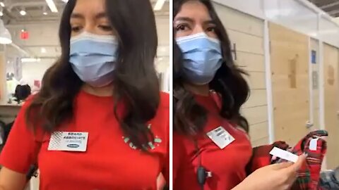 Boyfriend pranks his girlfriend while she's at work