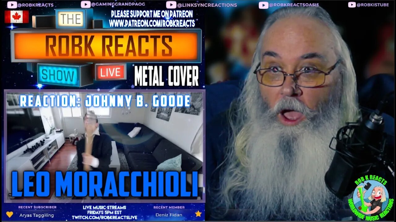 Leo Moracchioli Reaction: Johnny B. Goode (Metal Cover) - Requested