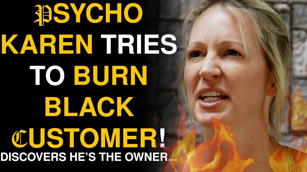 MUST SEE VIDEO - Karen Tries to BURN Black Customer, Instantly Regrets It... | Sameer Bhavnani