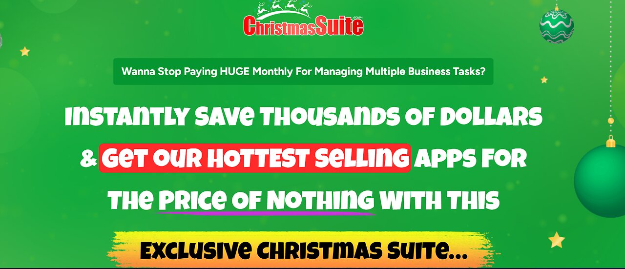 2024 Christmas Suite demo: Unwrap 8 Incredible Digital Marketing Tools This Christmas.