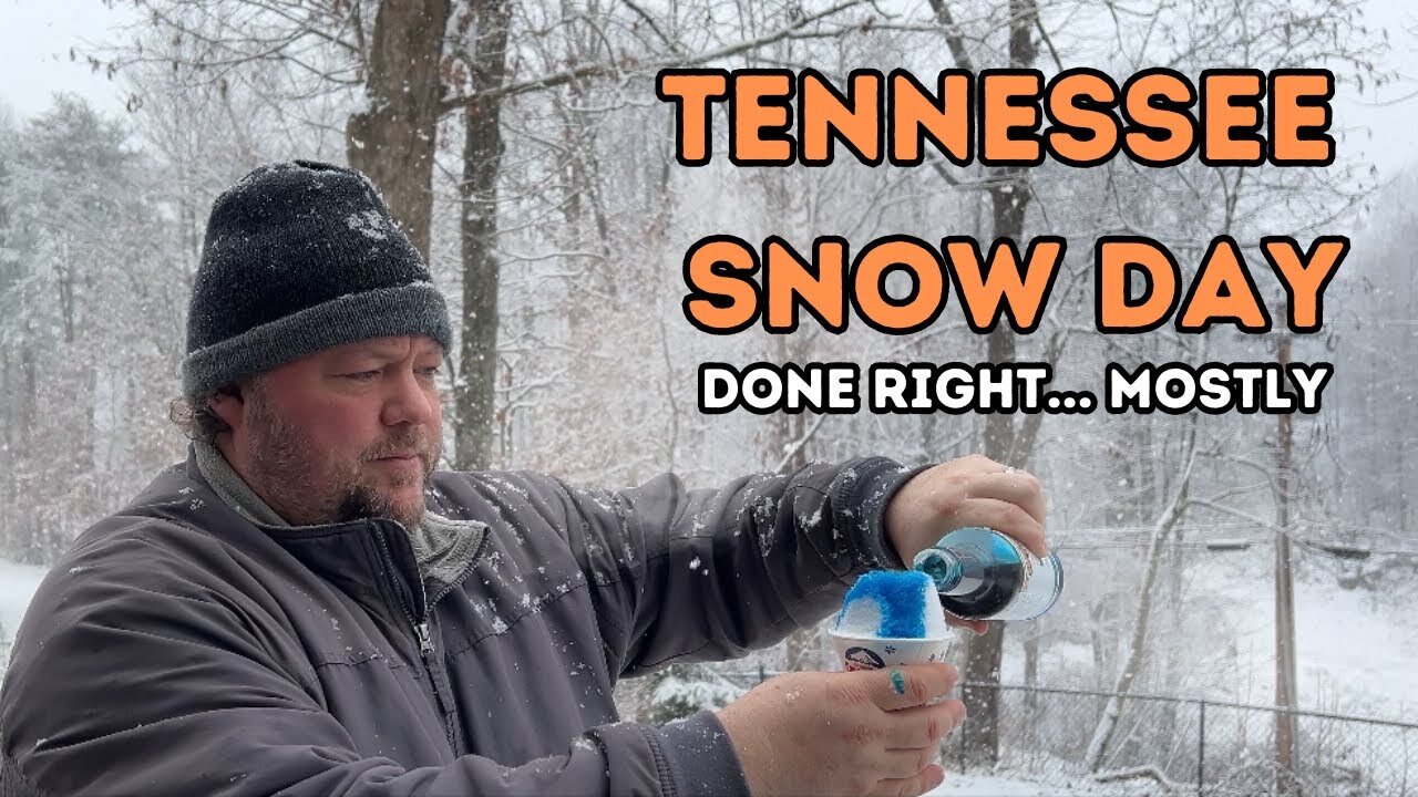 My Tennessee Snow Day - Dogs, Drones and Sno-Cones