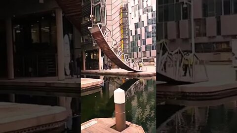 Amazing look at this folding bridge