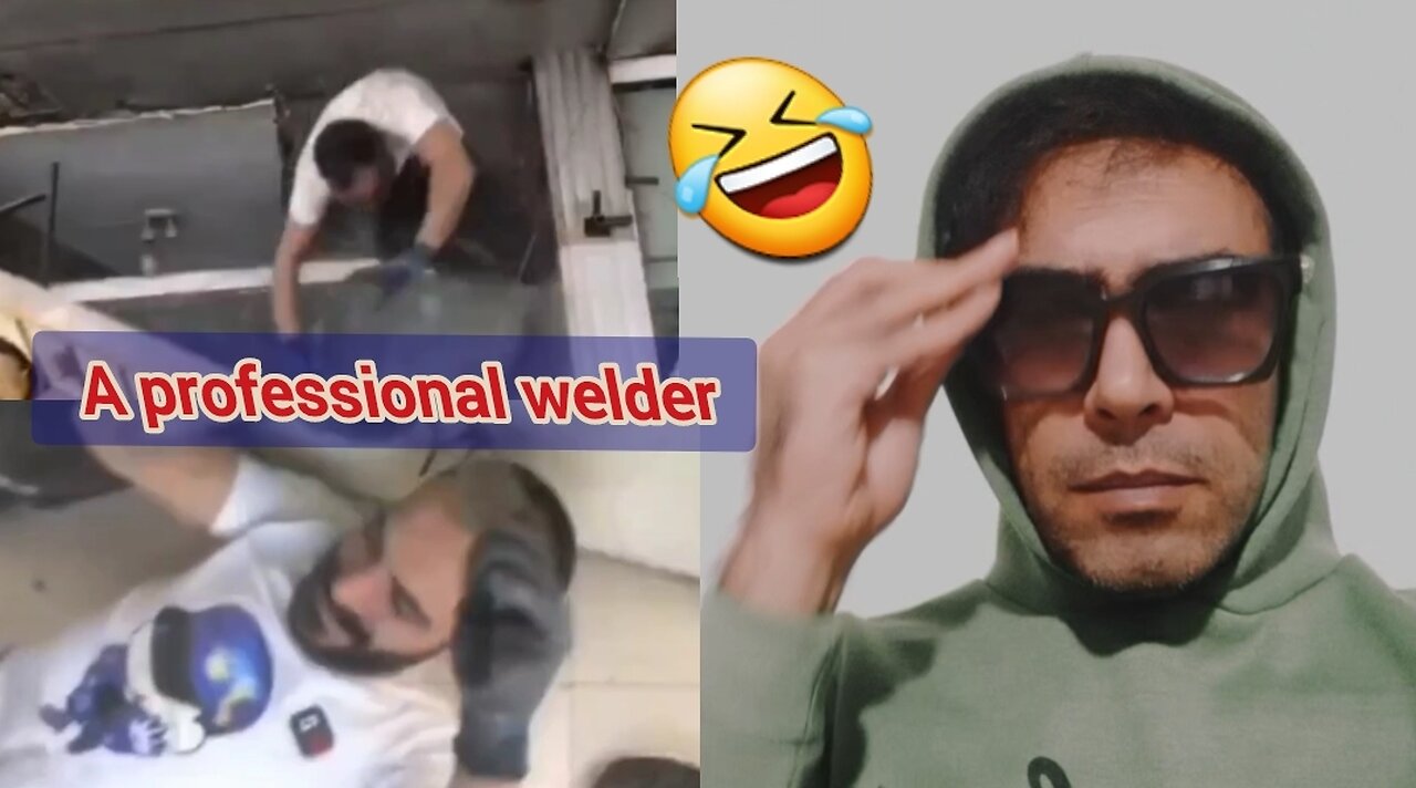 A professional welder