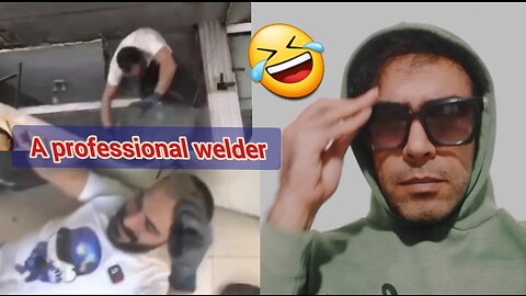 A professional welder