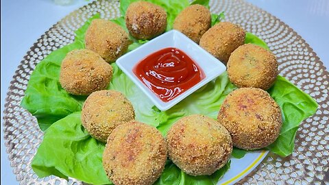 Potato meatballs made like this!! I wish I had tried this recipe sooner! The result