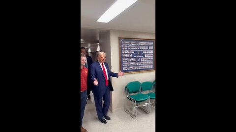 Trump stops by a frat house