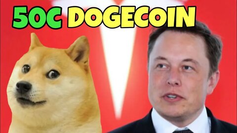 DOGECOIN TO 50 CENTS After Elon Musk Adds To Tesla!!! 🚀