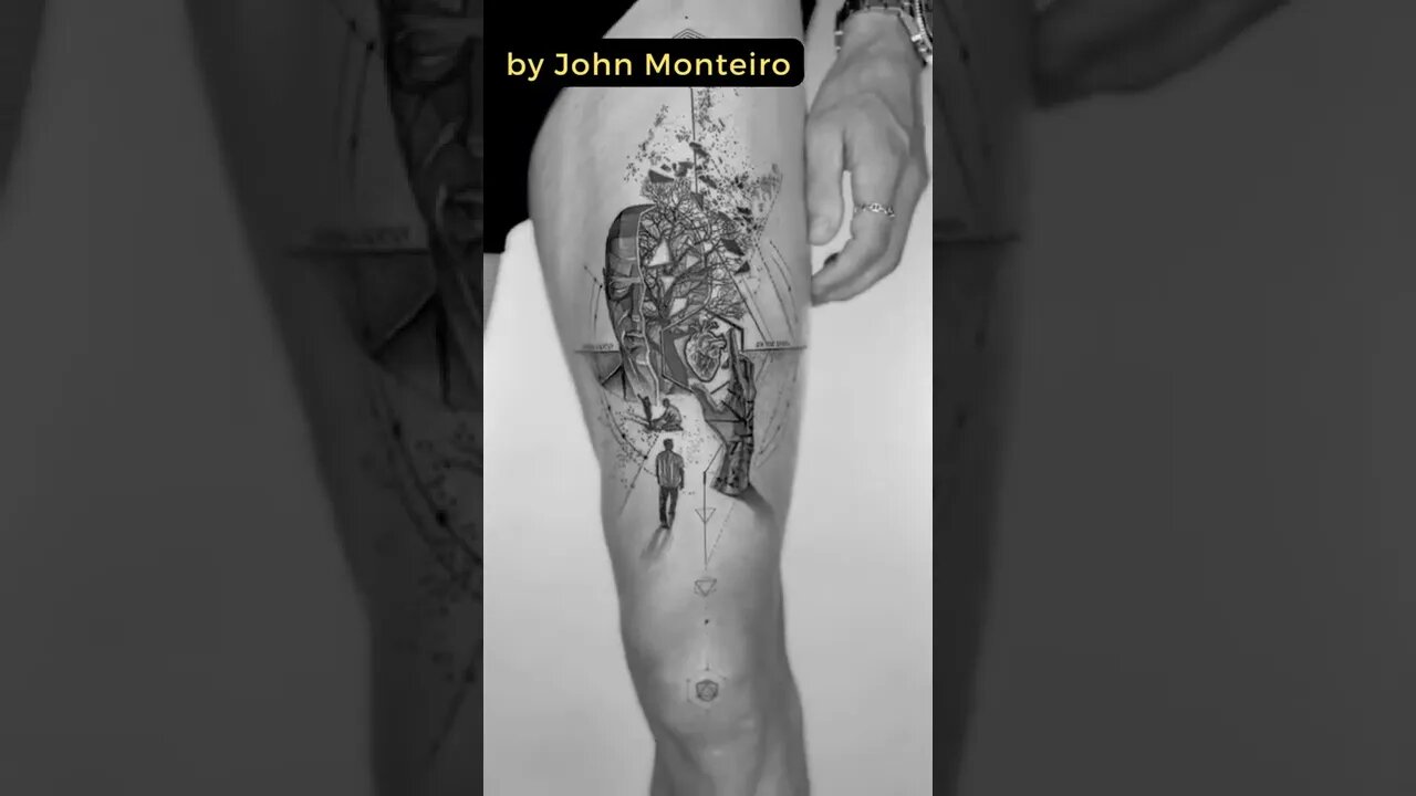 Stunning work by John Monteiro #shorts #tattoos #inked #youtubeshorts