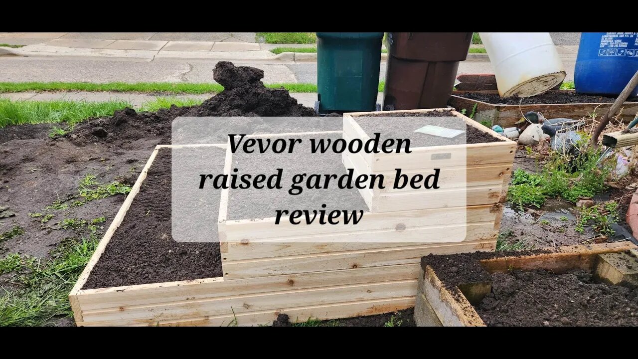 Review Vevor raised garden bed planter 44.5x44.5. #vevor