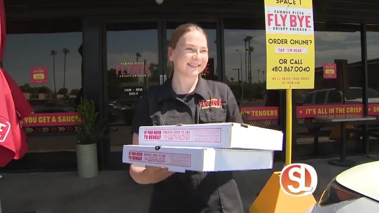 Fly Bye offers up yummy dishes and deep discounts when you order online and let them bring it to your car!