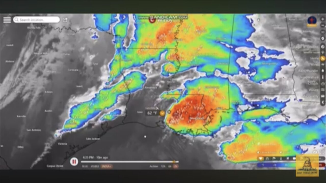 Very unusual, intense storms being created from chemtrailing I showed yesterday!