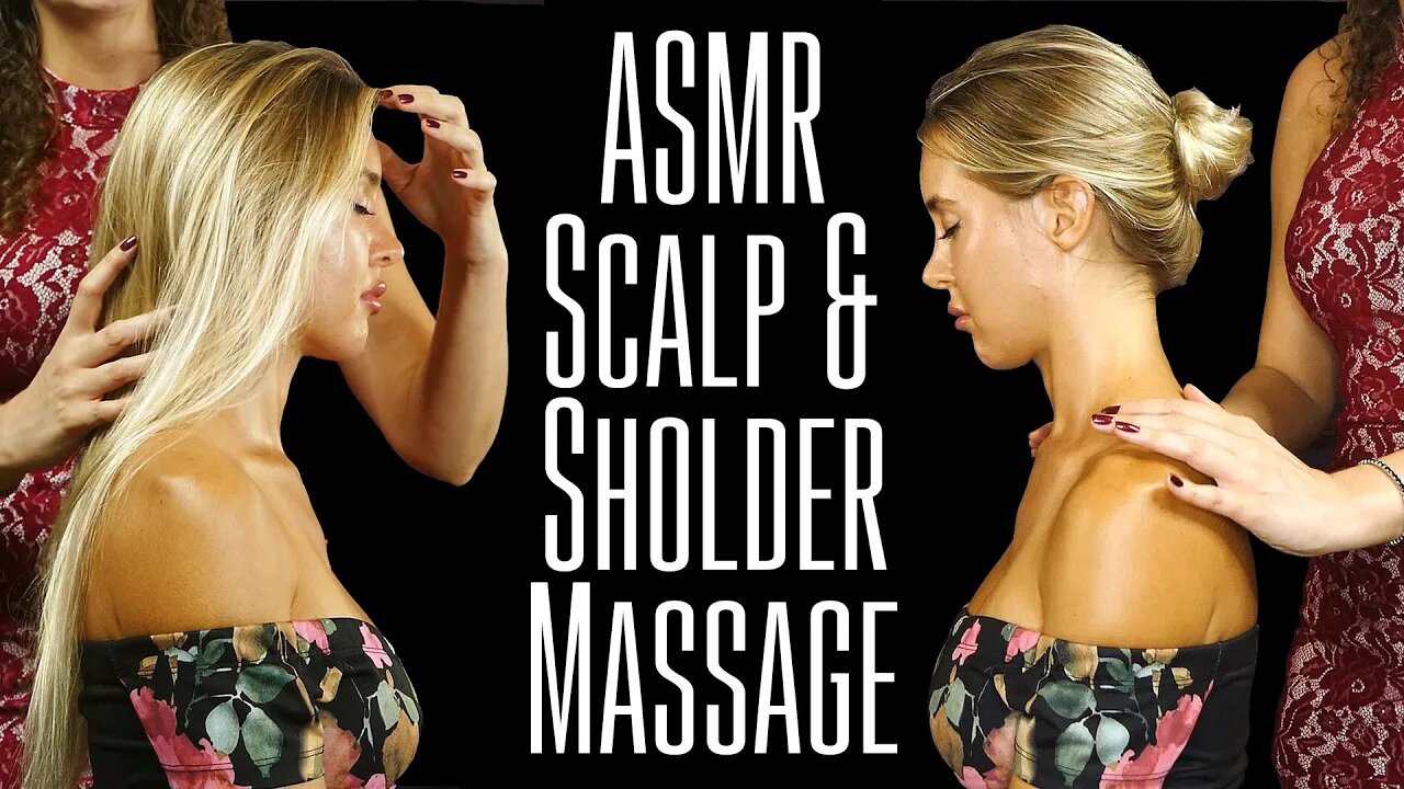 ASMR Ultra Scalp, Shoulder Massage for Sleeping ❤😴 (Soft Whispering)