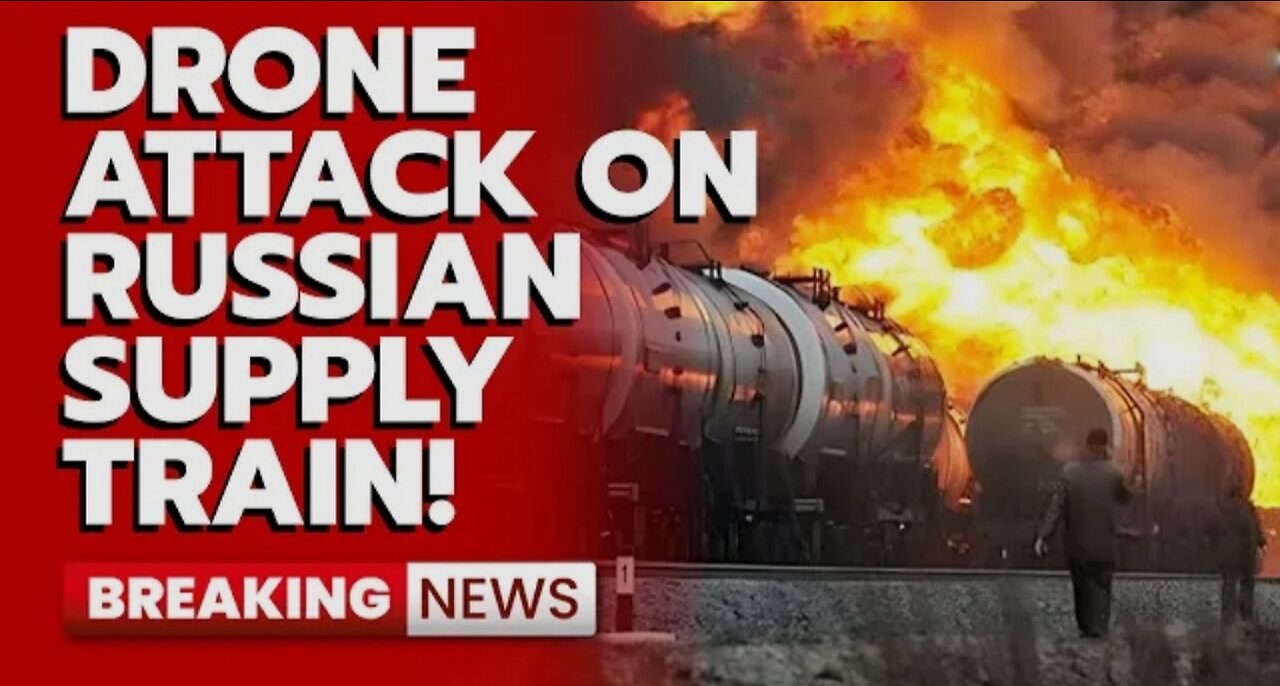 UKRAINIAN DIRECT HIT DESTROYS RUSSIAN ARMY'S MOST SIGNIFICANT COVERT SUPPLY TRAIN!