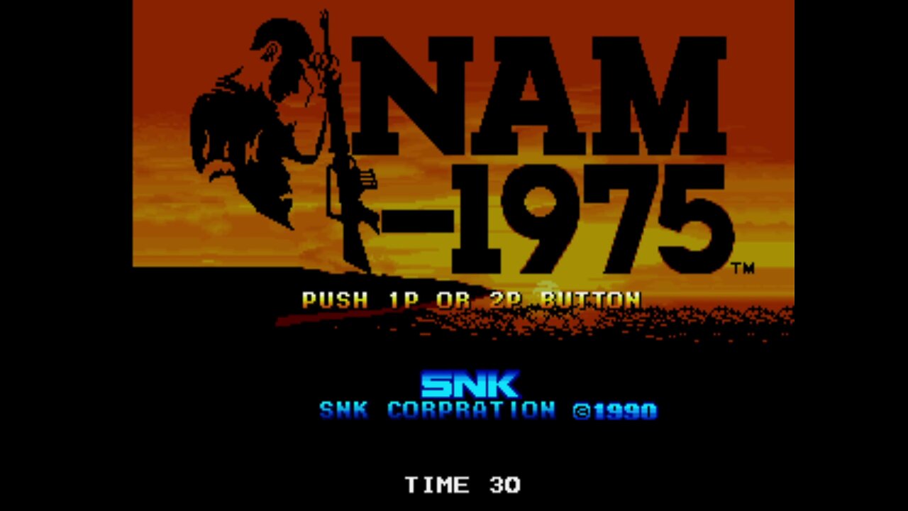 Nam 1975 Arcade Game, SNK 1990, playthrough