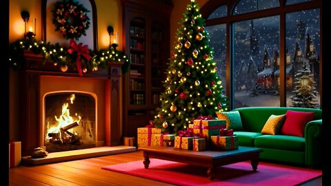 🎅❤️Cozy Christmas Fireplace Ambience ❄ Relaxing Music for the Holidays❤️❄️