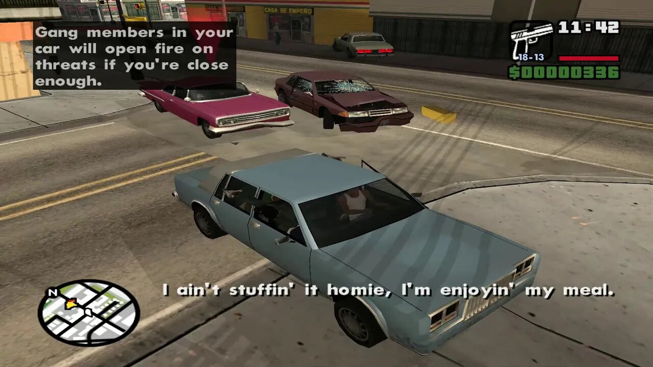 GTA San Andreas drive thru 1:27