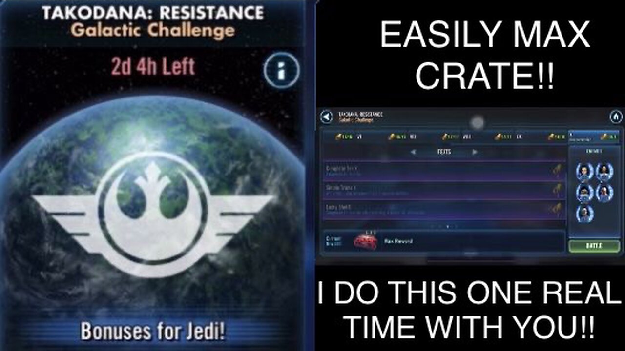 Max Crating Galactic Challenge Takodana: Resistance In Real Time