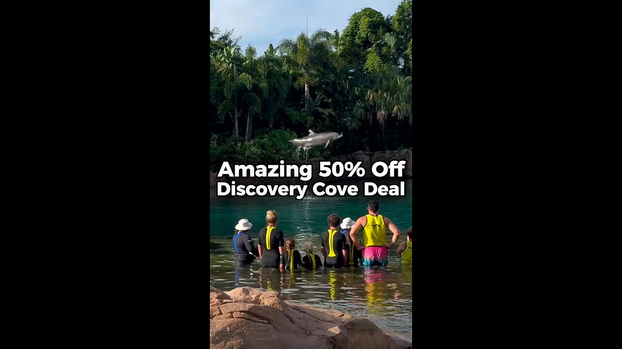 Discount Tickets to SeaWorld Orlando’s Discovery Cove