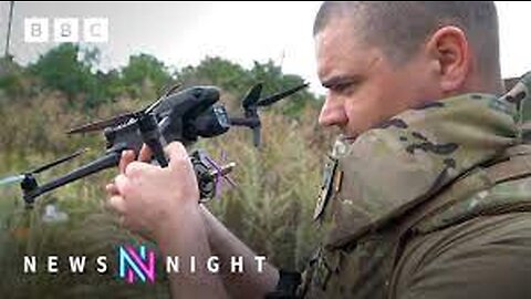 Ukraine frontline_ Soldiers strap DIY bombs to commercial drones _ BBC Newsnight