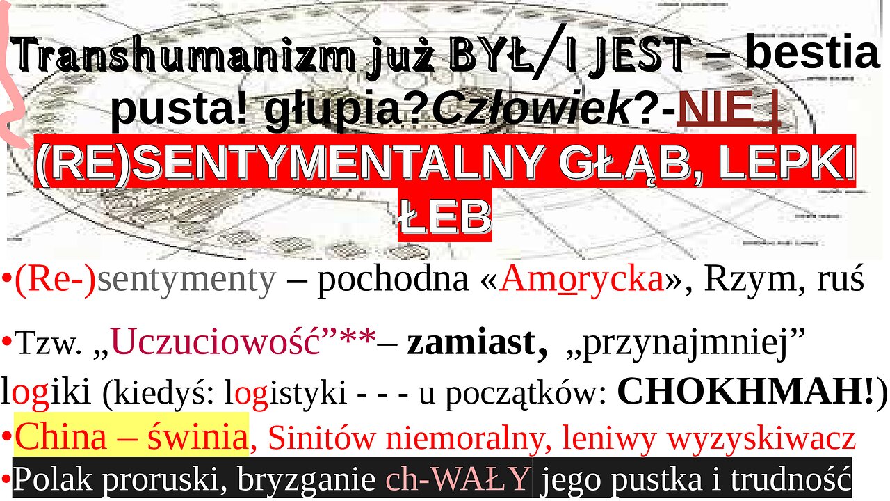 Transhumanizm już BYŁ╱I JEST – bestia pusta! głupia?Człowiek?-NIE |(RE)SENTYMENTALNY GŁĄB, LEPKI ŁEB