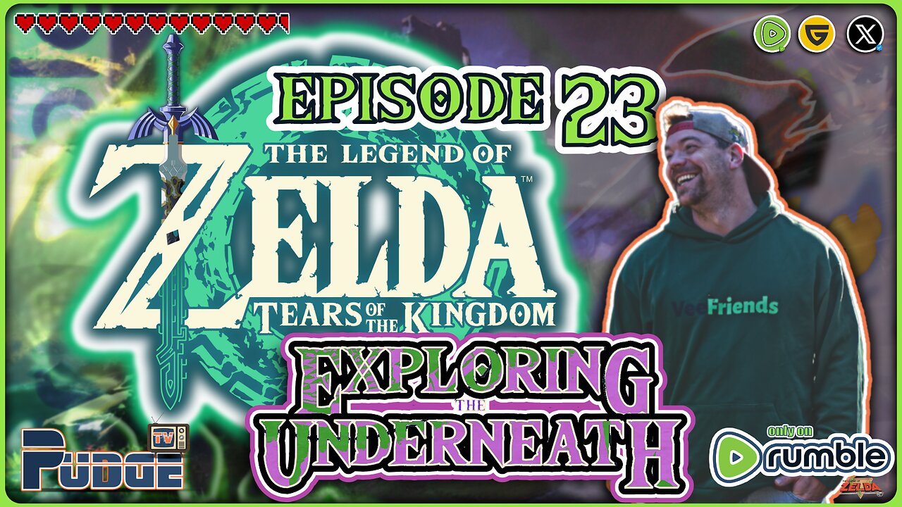 🟢The Legend of Zelda: TOTK Ep 23 | Friday Night Lights in "The Underneath" | Pudge Plays Video Games