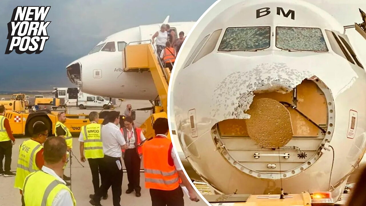 Hailstorm causes major damage to plane