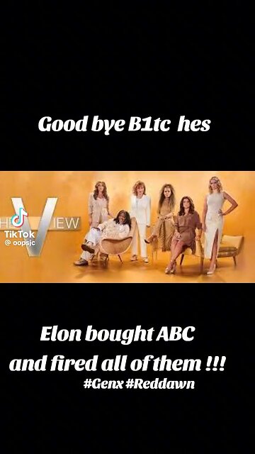 Breaking news, Elon Musk buys ABC fires all of them