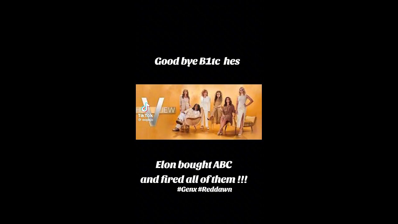 Breaking news, Elon Musk buys ABC fires all of them