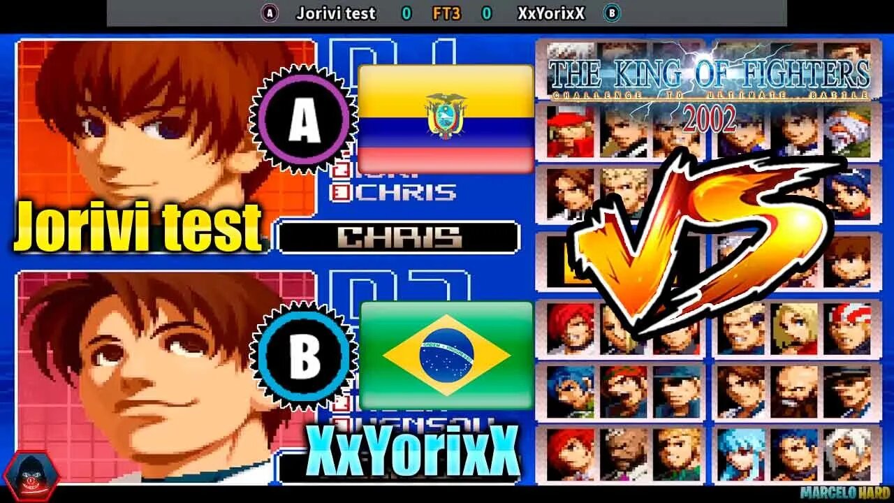 The King of Fighters 2002 (Jorivi test Vs. XxYorixX) [Ecuador Vs. Brazil]