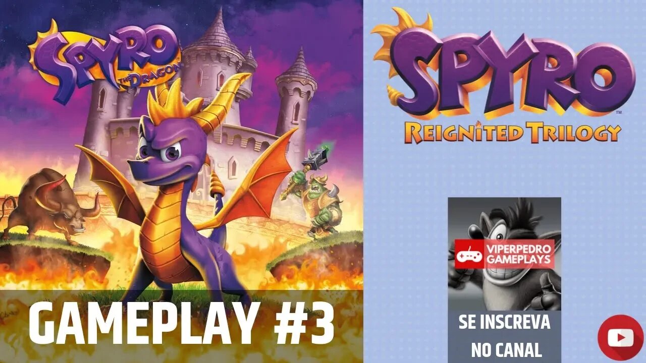 Spyro Reignited Trilogy (Spyro The Dragon) | Gameplay #3 | UM NOVO MUNDO DESCOBERTO!