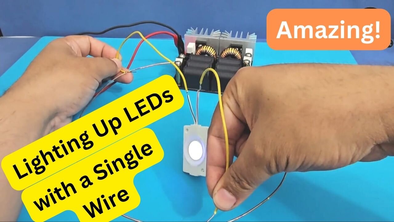 Lighting Up LEDs with a Single Wire - Innovative Experiment